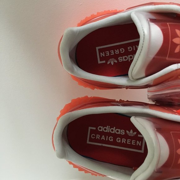 Adidas x Craig Green red orange luxury designer sneakers shoes - Picture 8 of 14